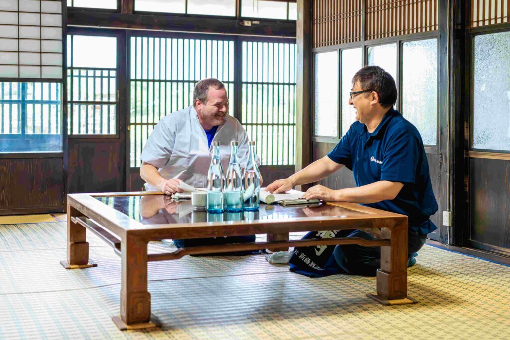 Stuart Morris with Shindo San